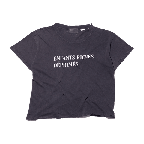 ENFANTS RICHES DÉPRIMÉS Classic Logo T-Shirt Sun Faded Black