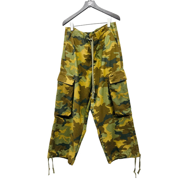 GREG LAUREN CAMO WIDE LEG CARGO PANT MULTI