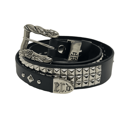 ERD TEXAS SERENADE CEINTURE CLOUTÉE BLACK / SILVER