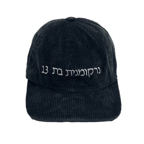 ERD CHRISTIANE F 6-PANEL HAT BLACK / WHITE