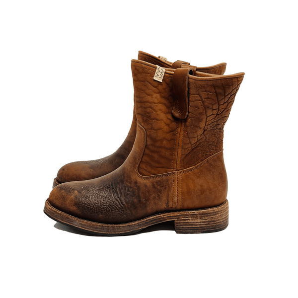 VISVIM WABANAKI BOOTS-FOLK BROWN