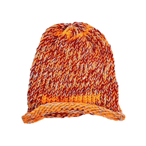 GREG LAUREN ORANGE SPECKLE BEANIE ORANGE SPECKLE