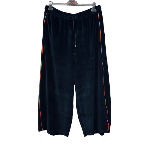 LU'U DAN SUPA-SLEAZE TRACK PANTS BLACK