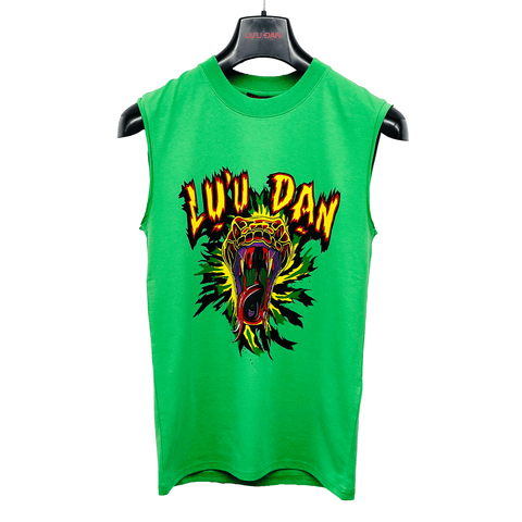 LU'U DAN SLEEVELESS TEE LIZARD GREEN