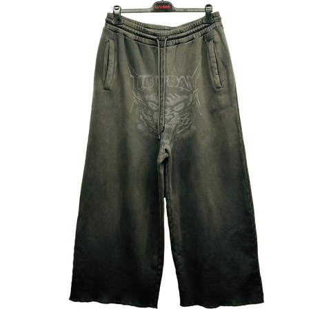 LU'U DAN RAW-CUT BONTAN WASHED BLACK