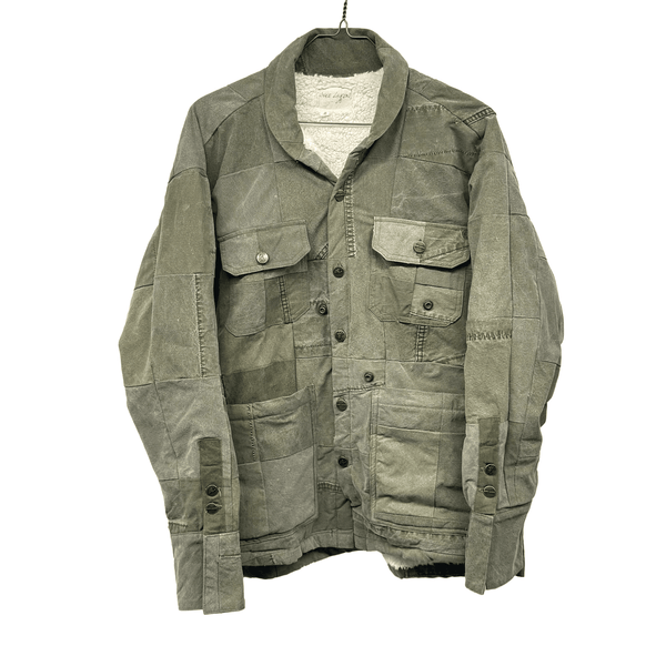 GREG LAUREN ARMY SCRPWRK SHRPA LINED BOXY ARMY