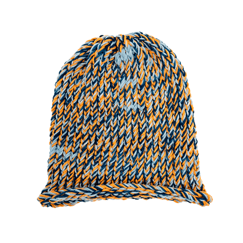 GREG LAUREN BLUE SPECKLE BEANIE BLUE SPECKLE