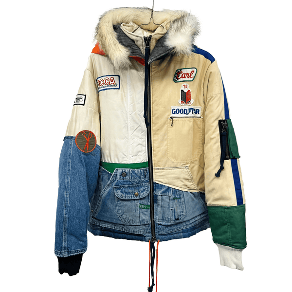 GREG LAUREN RACER RETRO PUFFY MULTI