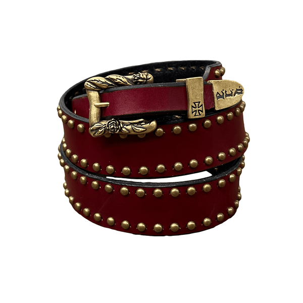 ERD CHEMINDE DE FER CEINTURE CLOUTÉE RED/GOLD