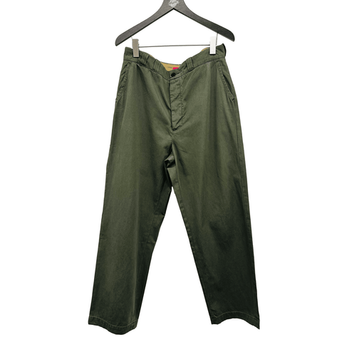 THE ELDER STATESMAN WORKWEAR NORM PANT NEW OLIVE