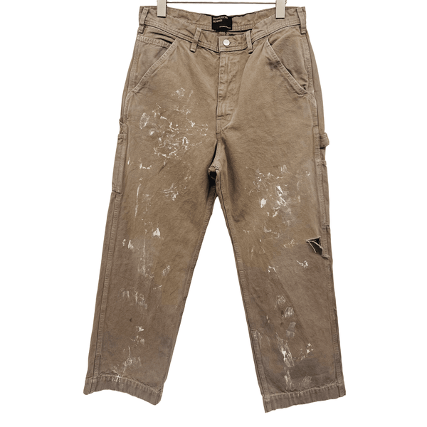 ERD PAINT PANTS GREY / IVORY PAINT