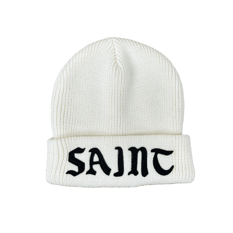 SAINT MICHAEL SAINT KNIT BEANIE WHITE