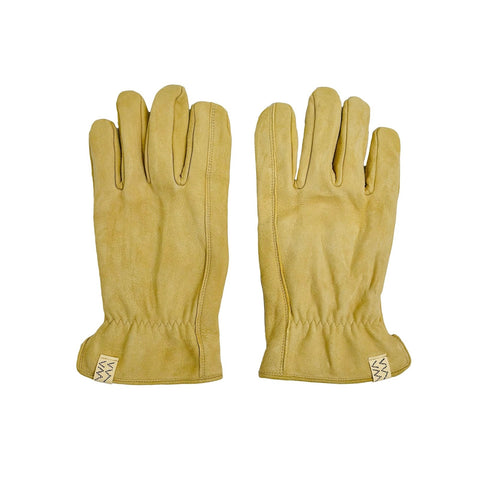 VISVIM SUEDE GLOVES IVORY